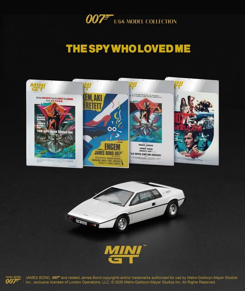 預訂 Pre Order - MiniGT 925 Lotus Esprit S1 “The Spy Who Loved Me”