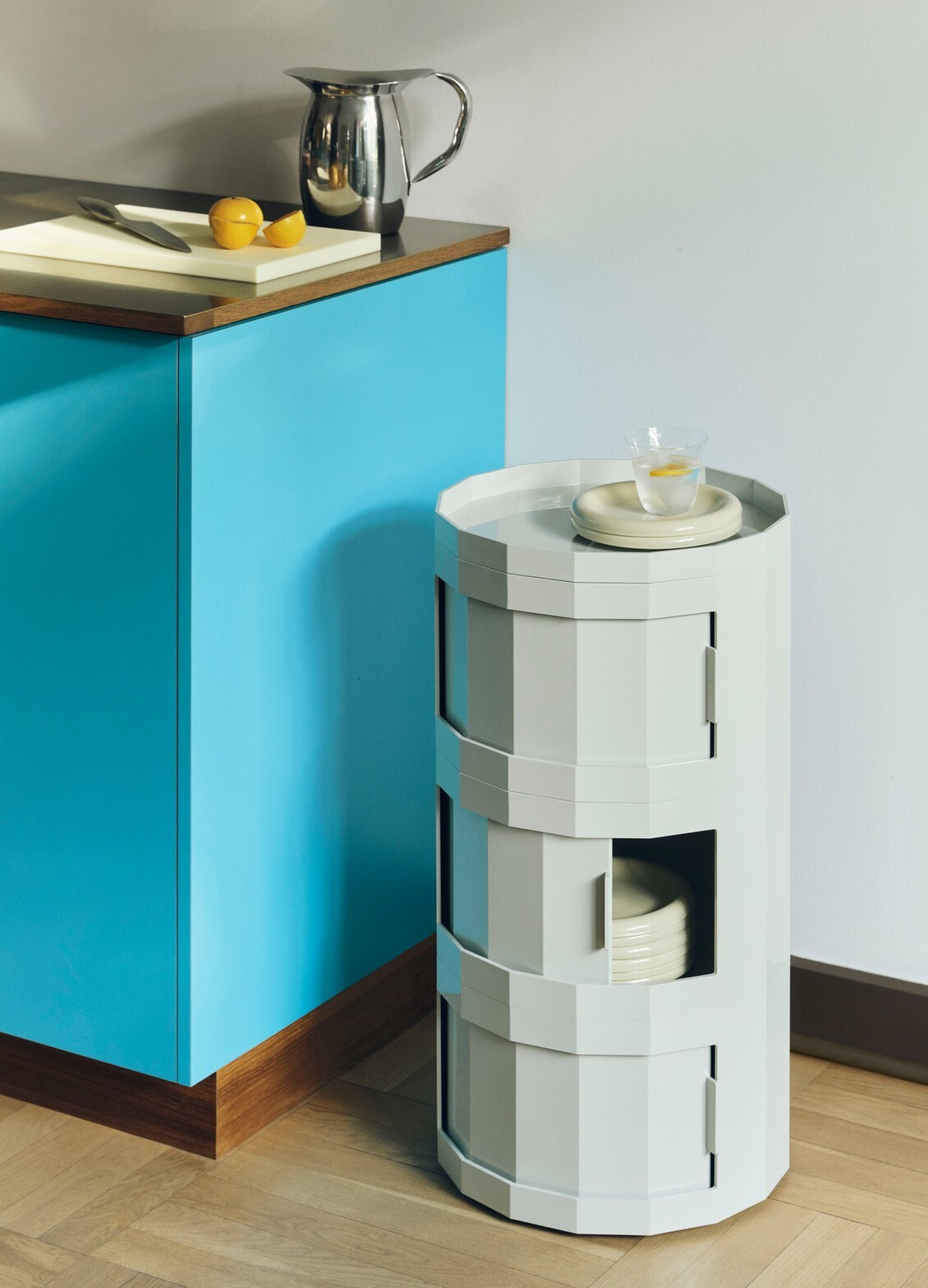 霧灰 HAY Facet Cabinet 30