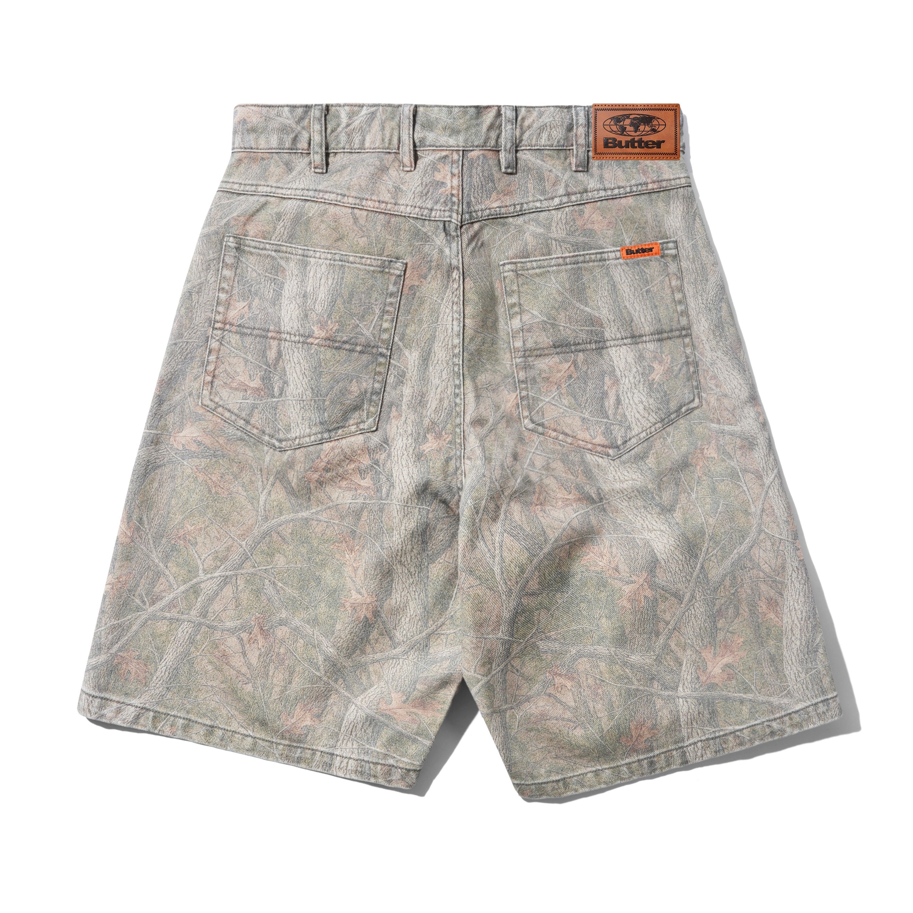 Butter goods - Baggy Denim Shorts / Forest Camo