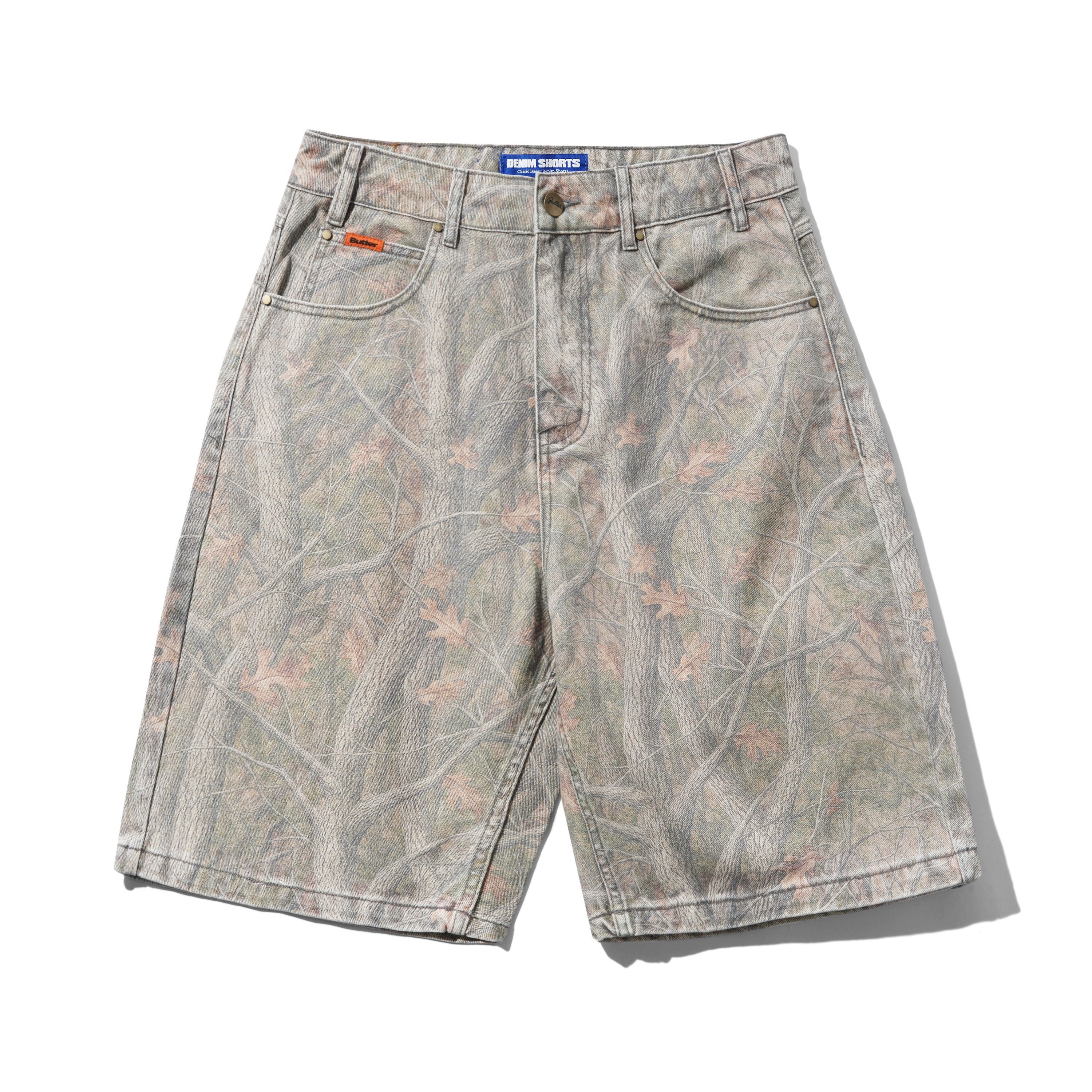 Butter goods - Baggy Denim Shorts / Forest Camo