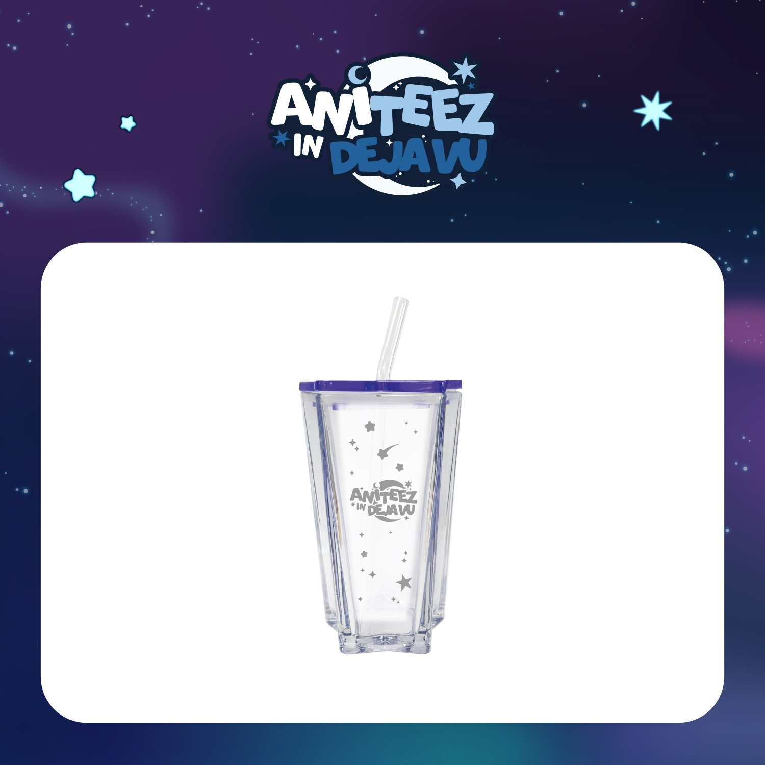 預購｜ATEEZ [ANITEEZ IN Deja Vu]周邊 星星玻璃杯 STARLIGHT GLASS TUMBLER
