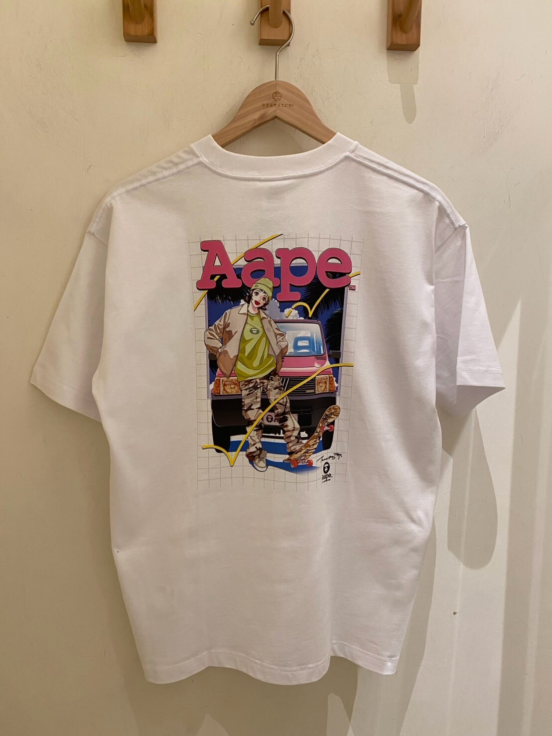 Aape x tree13 聯名款復古吉普車少女短T M9811XXQ