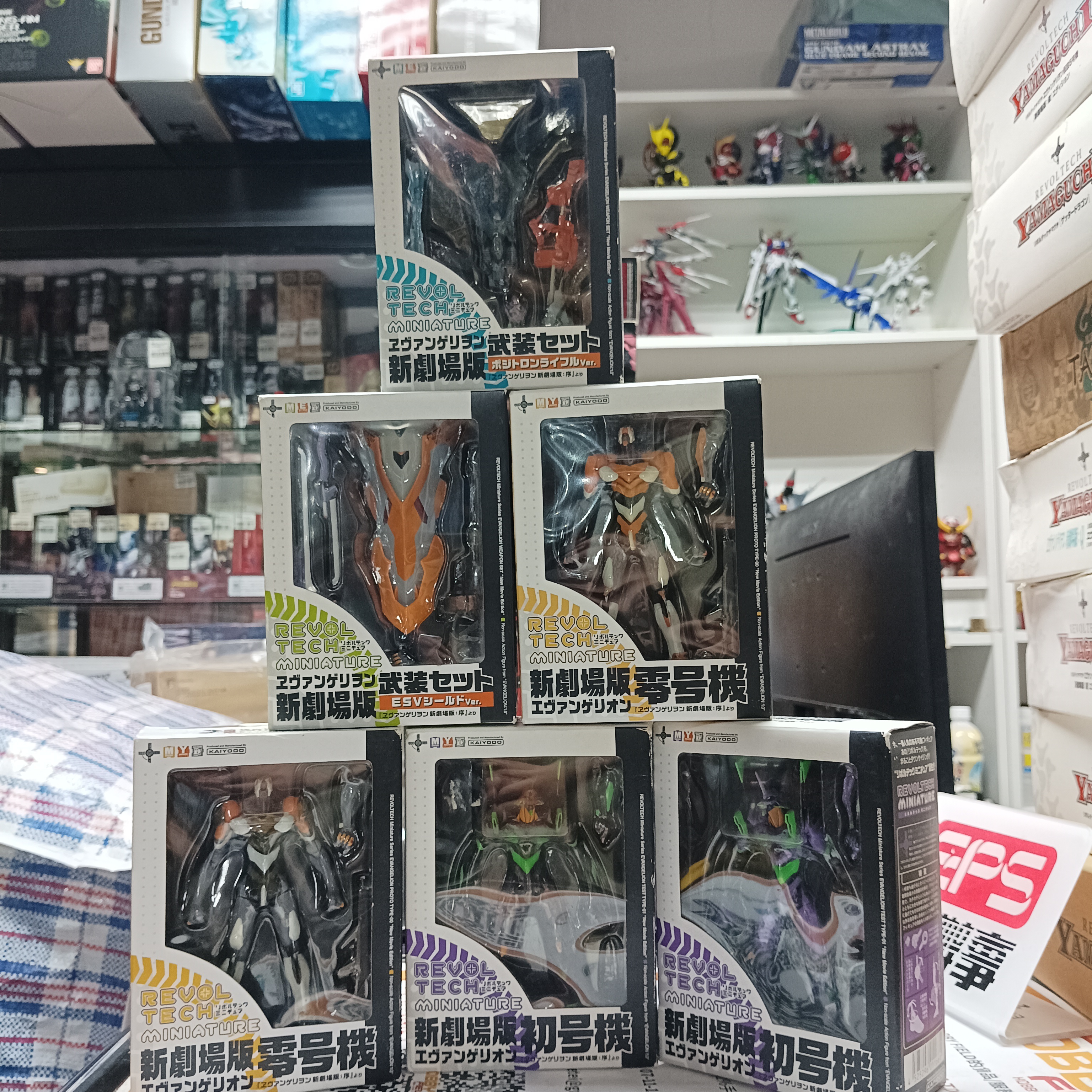 寄賣-海洋堂 山口式 Mini Eva 劇場版序 一套6盒