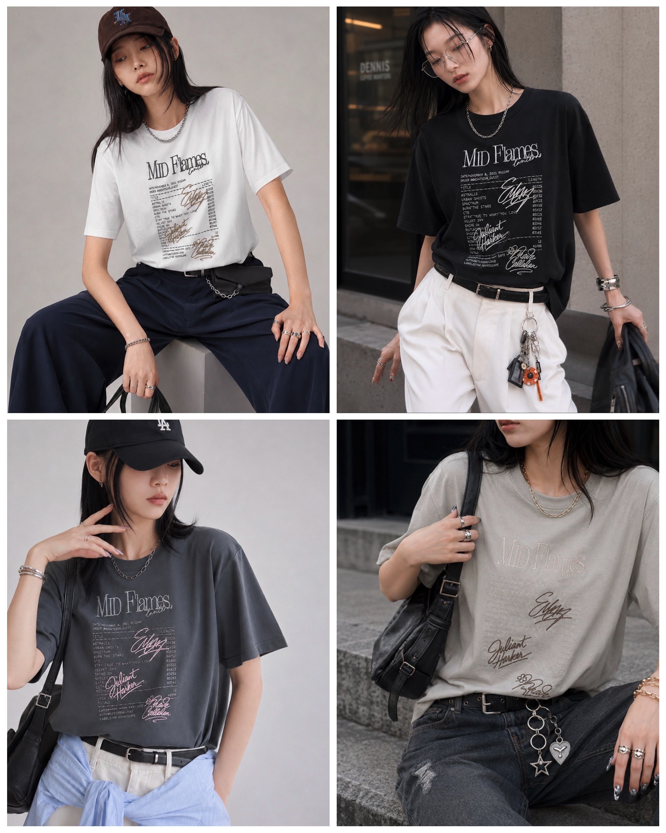 【預購】JM082403 Classicalelf 簽名刺繡短袖上衣