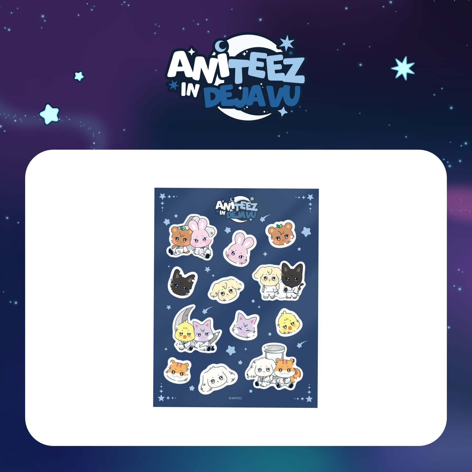 預購｜ATEEZ [ANITEEZ IN Deja Vu]周邊 貼紙組 WATER 3D STICKER