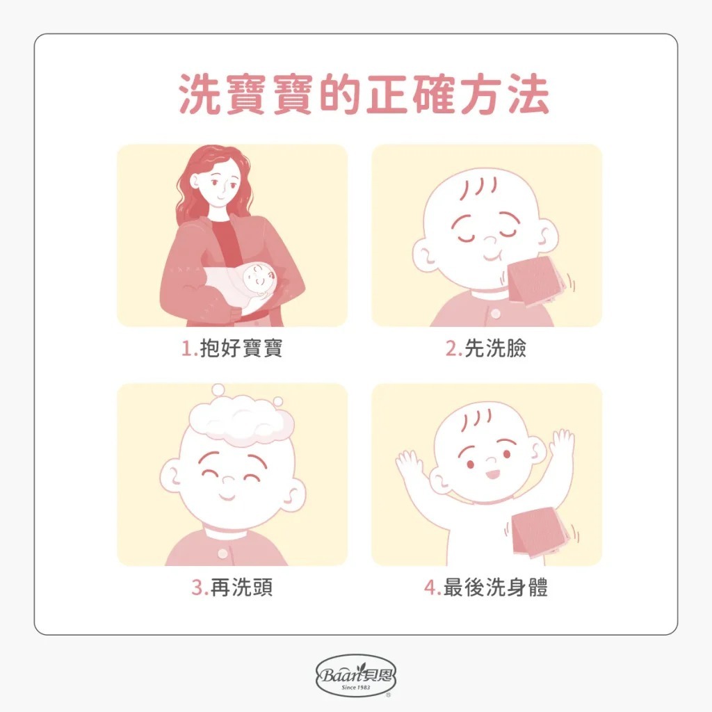 嬰兒洗澡怎麼洗?新生兒洗澡4步驟