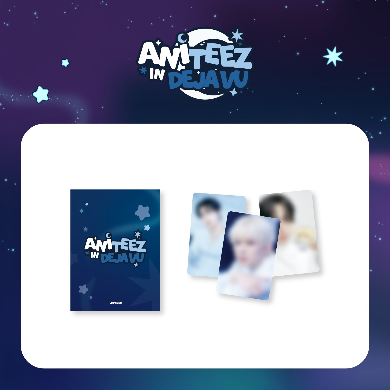 預購｜ATEEZ [ANITEEZ IN Deja Vu]周邊 隨機小卡 RANDOM TRADING CARD