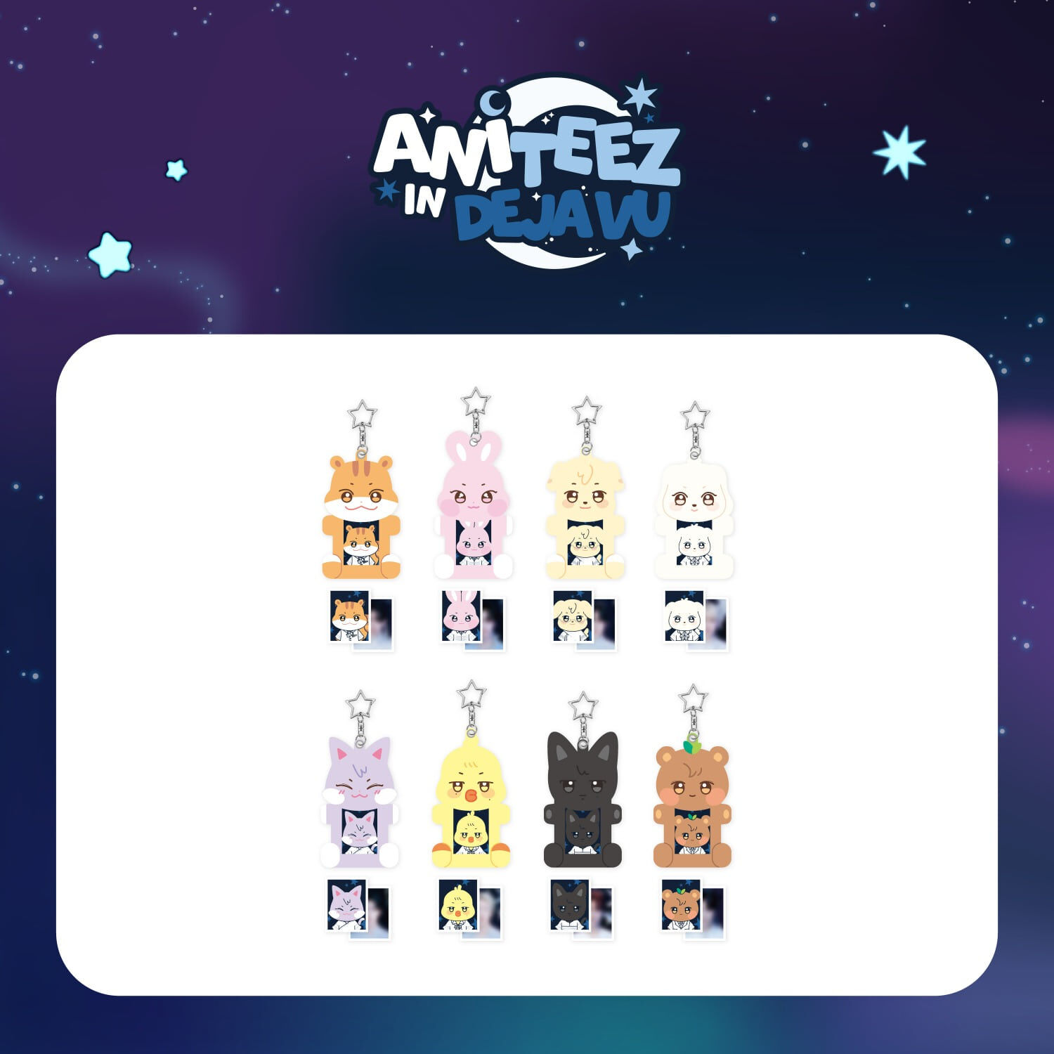 預購｜ATEEZ [ANITEEZ IN Deja Vu]周邊 壓克力證件套 ACRYLIC MAGNETIC ID PHOTO HOLDER