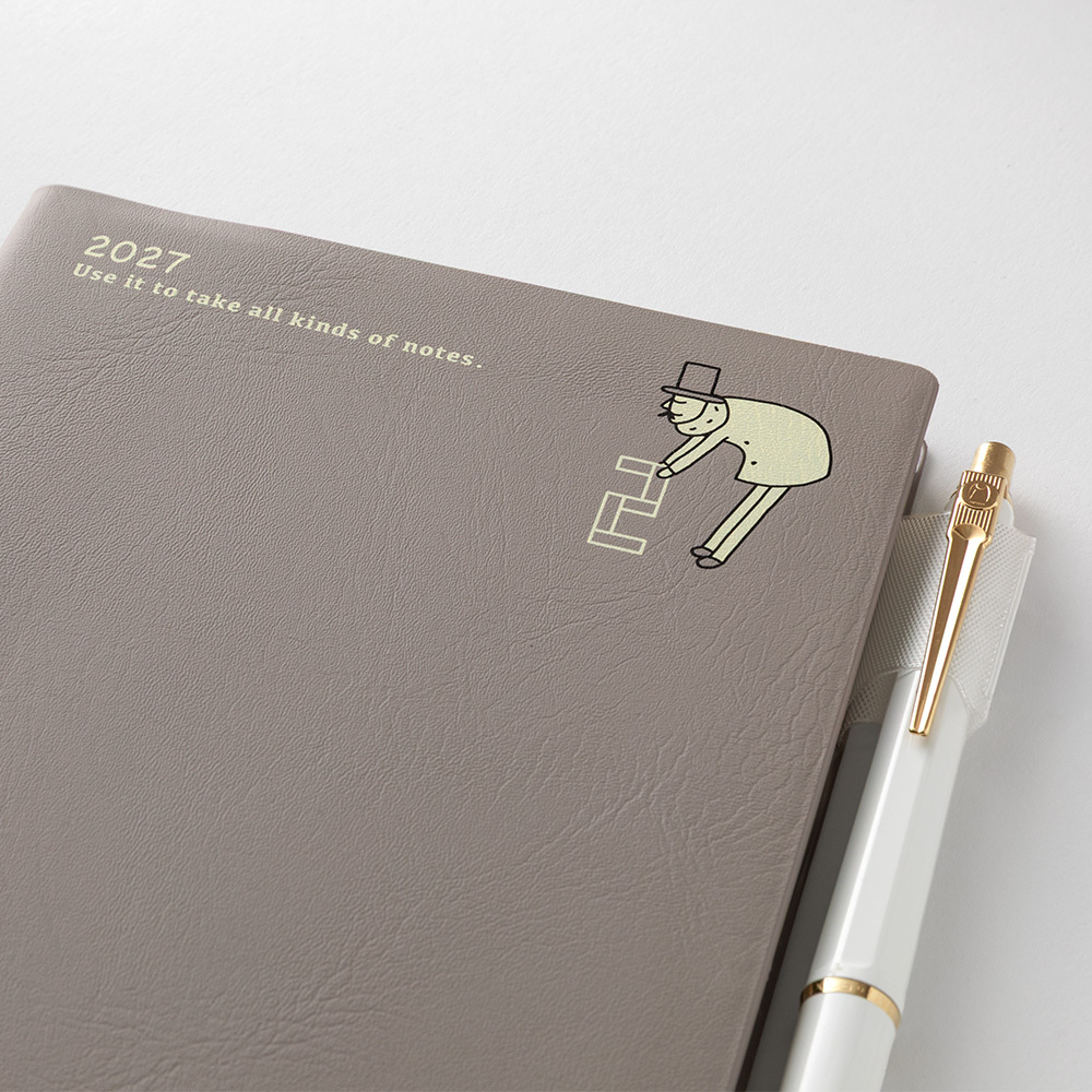 MIDORI｜B6 歐吉桑 Pocket Diary 2027手帳 (月單週)
