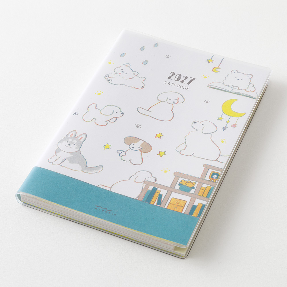 MIDORI｜B6 小狗 Pocket Diary 2027手帳 (月單週)