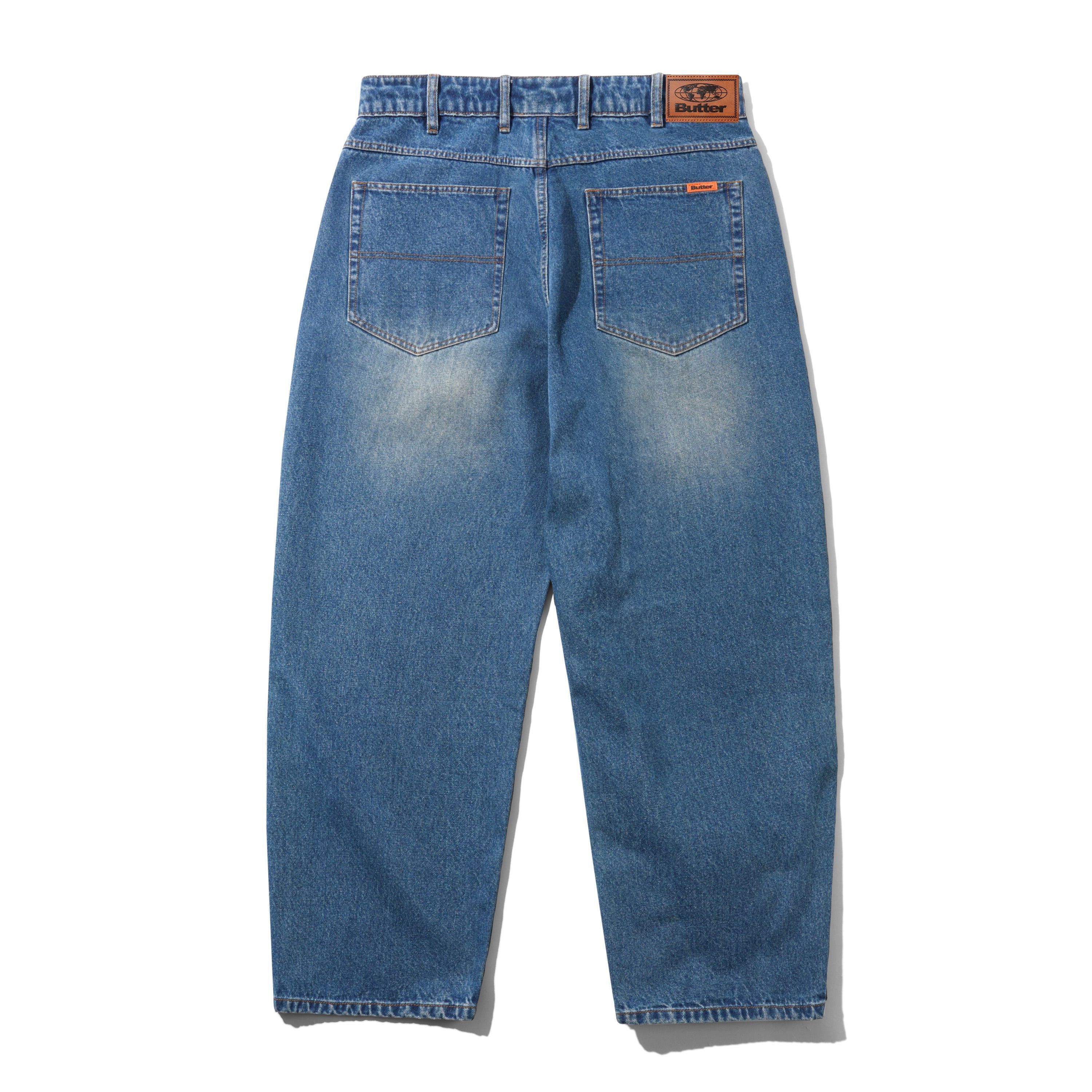 Butter goods - Baggy Denim Jeans / Distressed Indigo