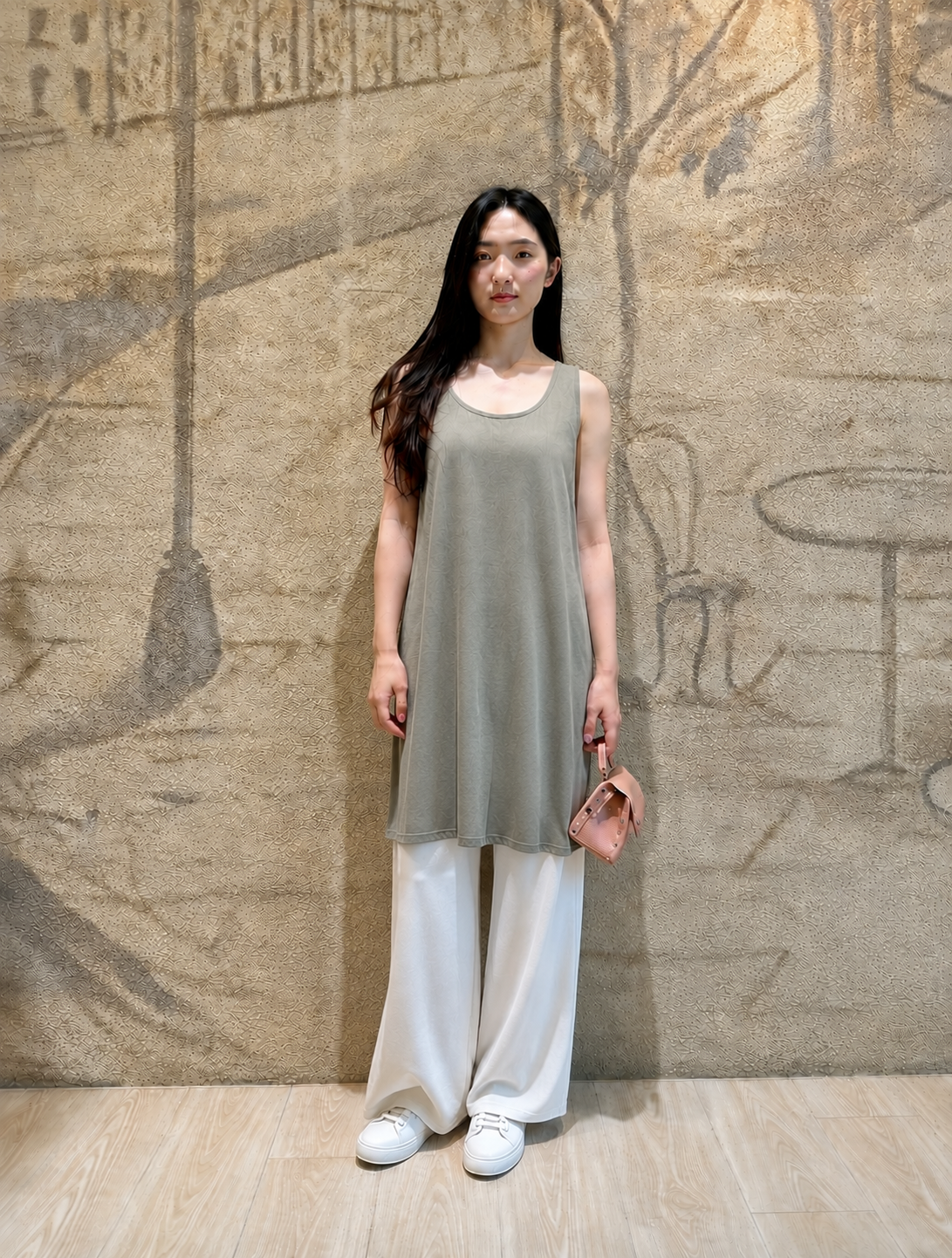 Yolanda U領背心洋(灰綠)