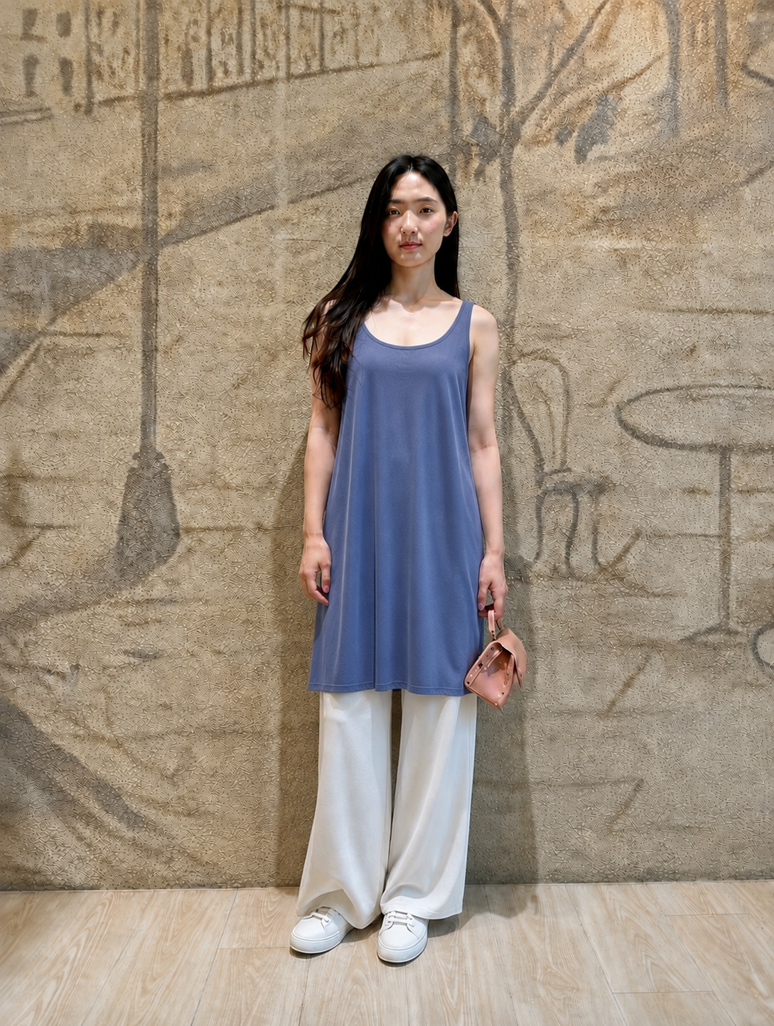 Yolanda U領背心洋(藍紫)