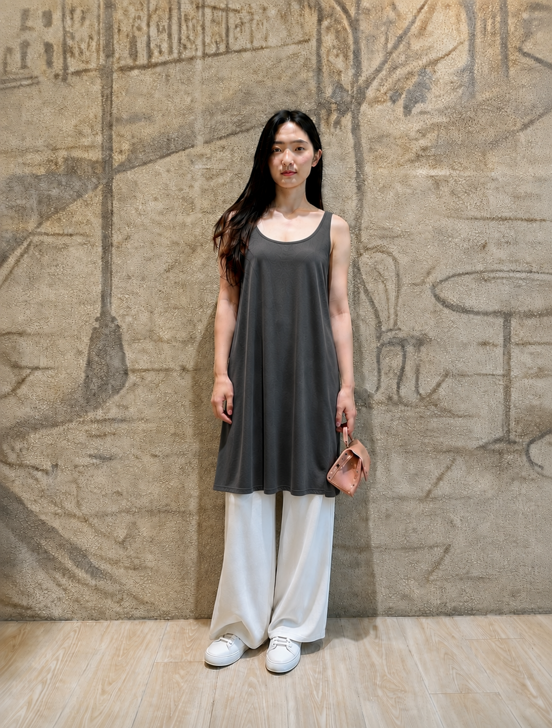 Yolanda U領背心洋(深灰)