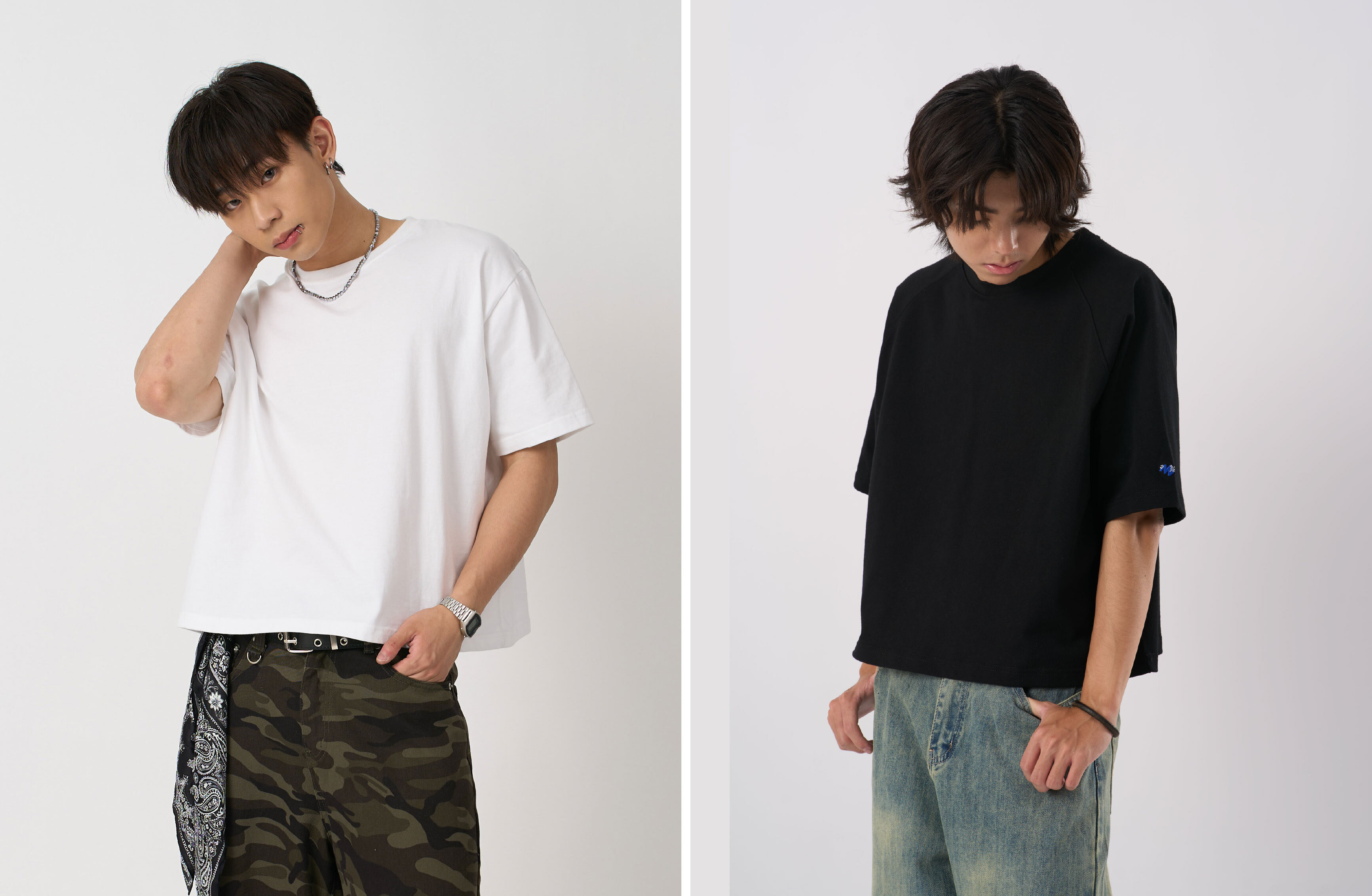 moos,素T,素色,重磅,男裝