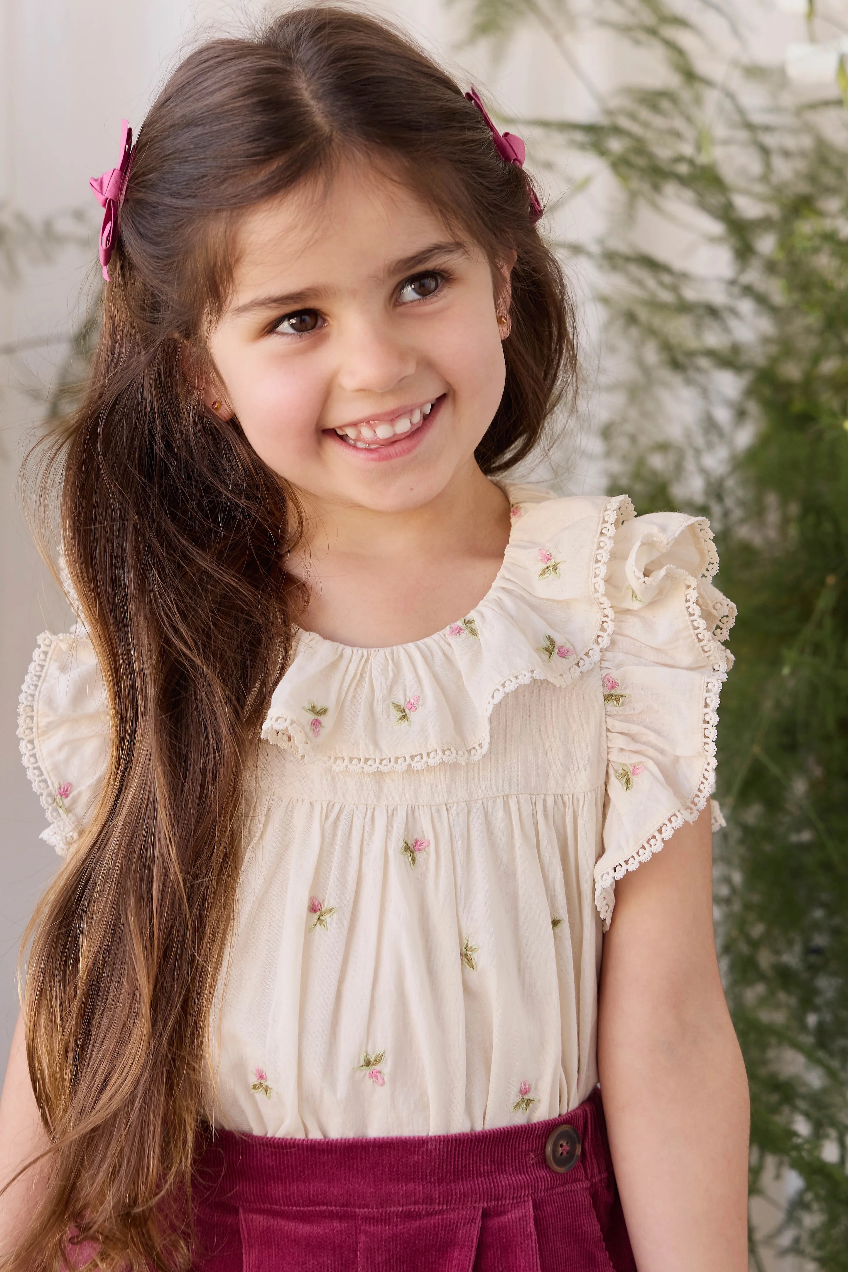 【預購】JAMIE KAY - Organic Cotton Banks Blouse（Rosebud Egret）