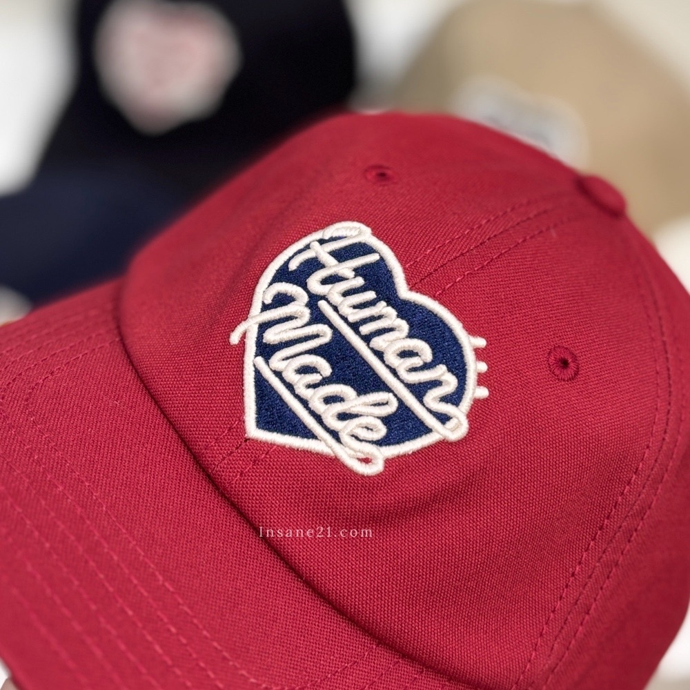 HUMAN MADE 愛心 刺繡LOGO 實心愛心 老帽 棒球帽 日本