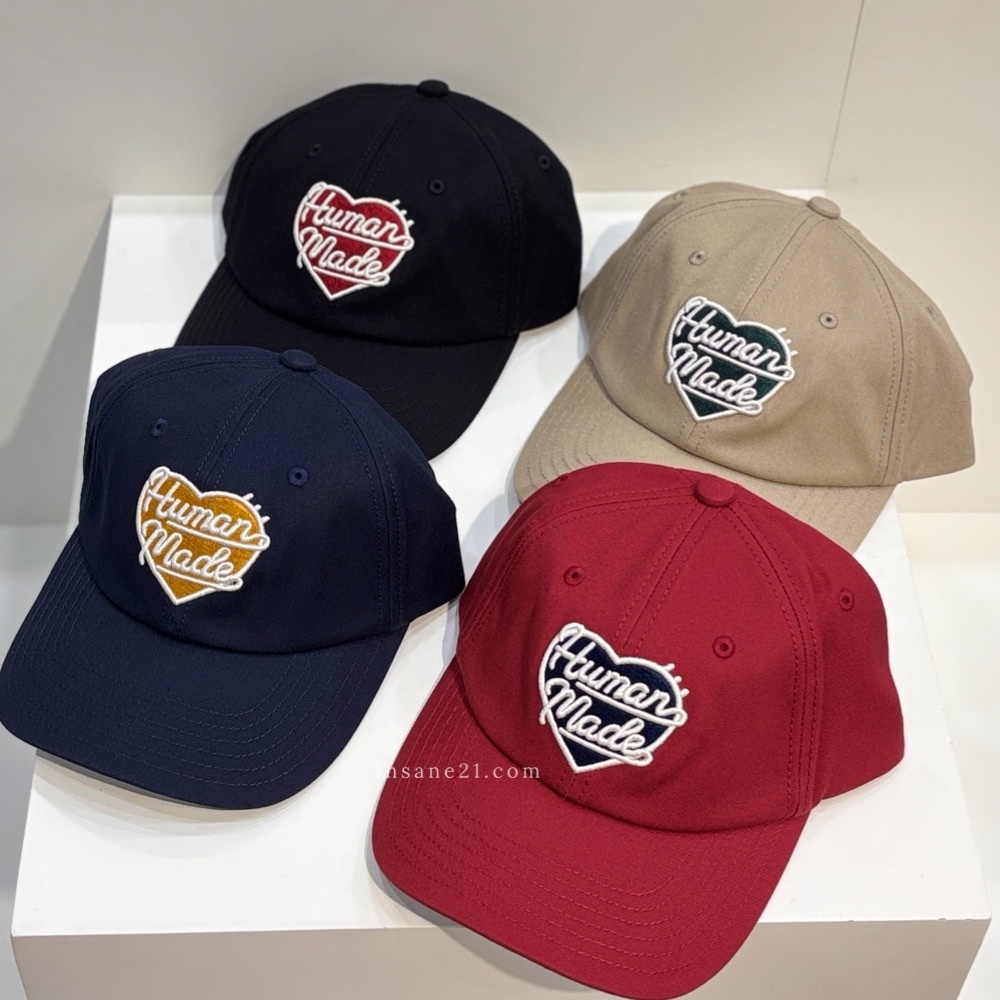 HUMAN MADE 愛心 刺繡LOGO 實心愛心 老帽 棒球帽 日本