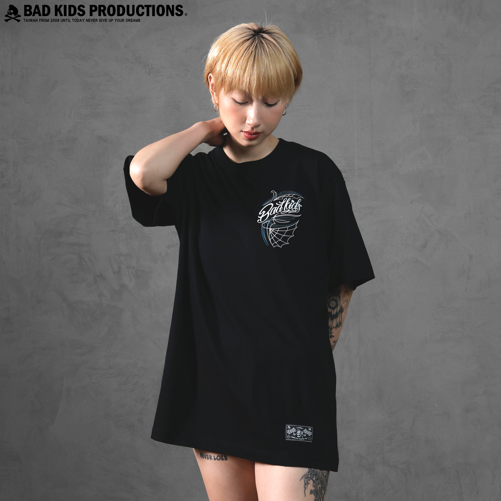 BAD KIDS 惡童 26S/S Pinstriping Skull Tee (美式拉線骷髏短Tee)