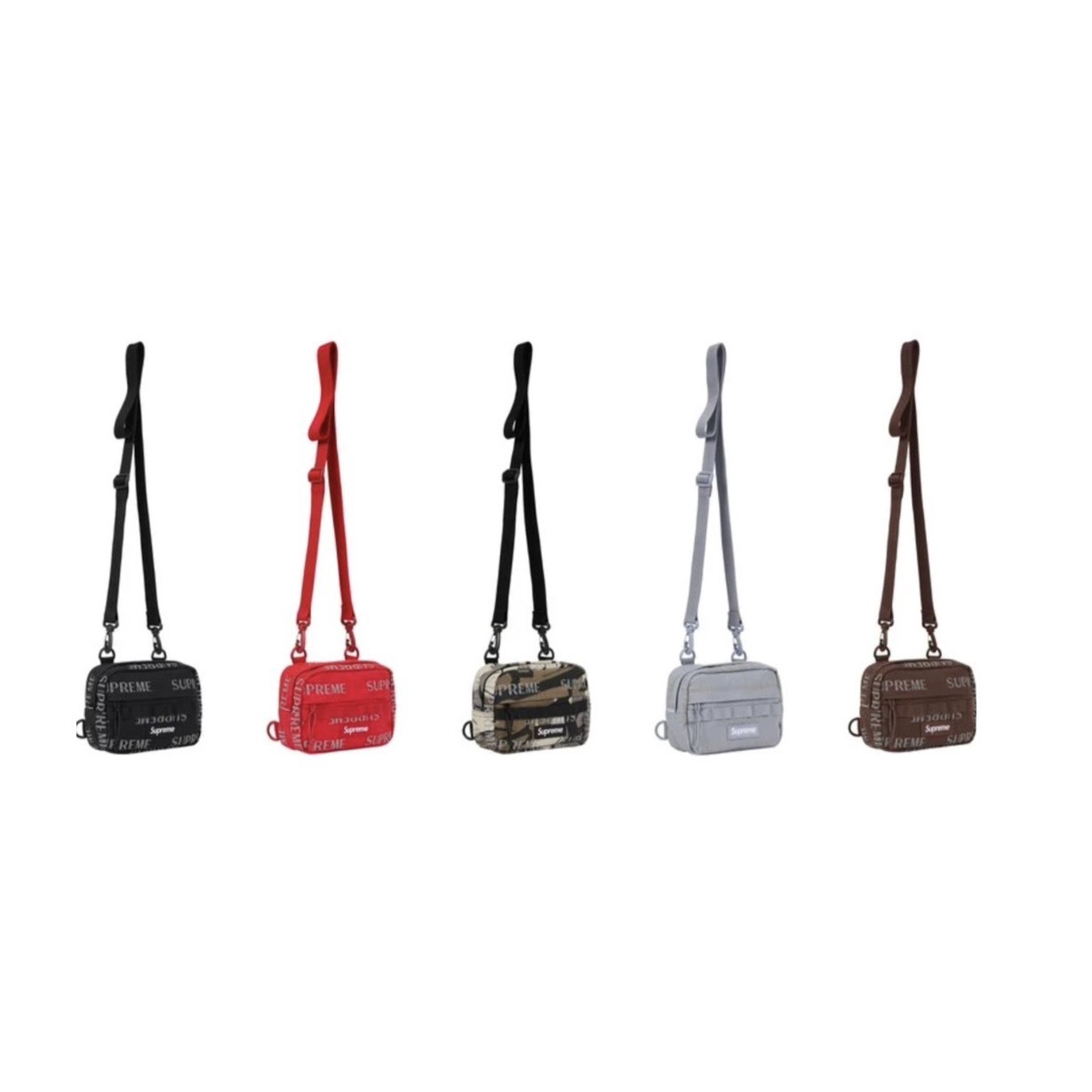 -(C010)-SURPEME MINI SHOULDER BAG FW26 WATER RESISTANT 3M REFLECTIVE 防水 反光 迷你肩背包 側背包 黑色/紅色/灰色/咖啡色/迷彩-FW26B9