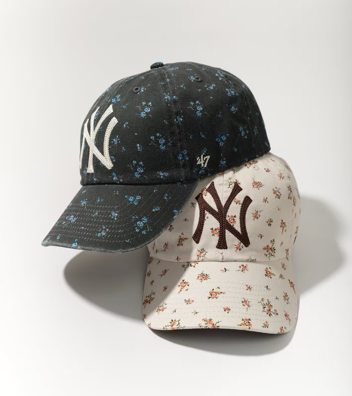 🇯🇵 '47 x ATMOS PINK CLEAN UP YANKEES FLOWER 洋基 碎花 花卉 棒球帽 / 預購