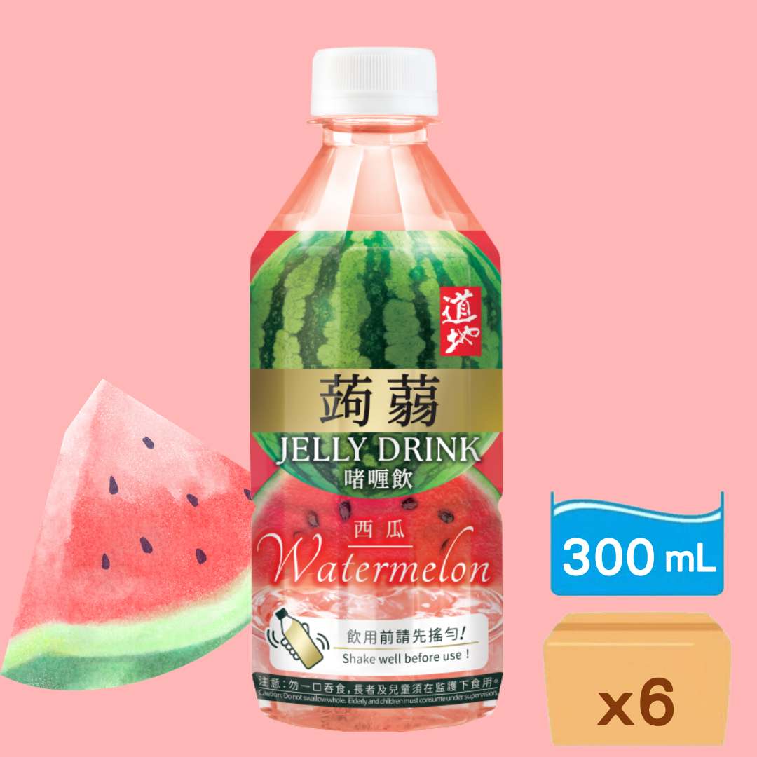 道地-西瓜蒟蒻啫喱飲 300g x 6支
