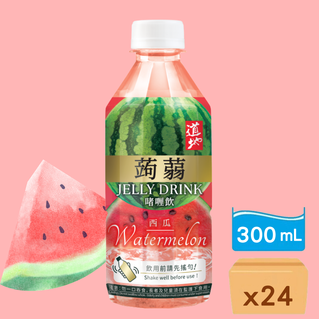道地-西瓜蒟蒻啫喱飲 300g x 24支