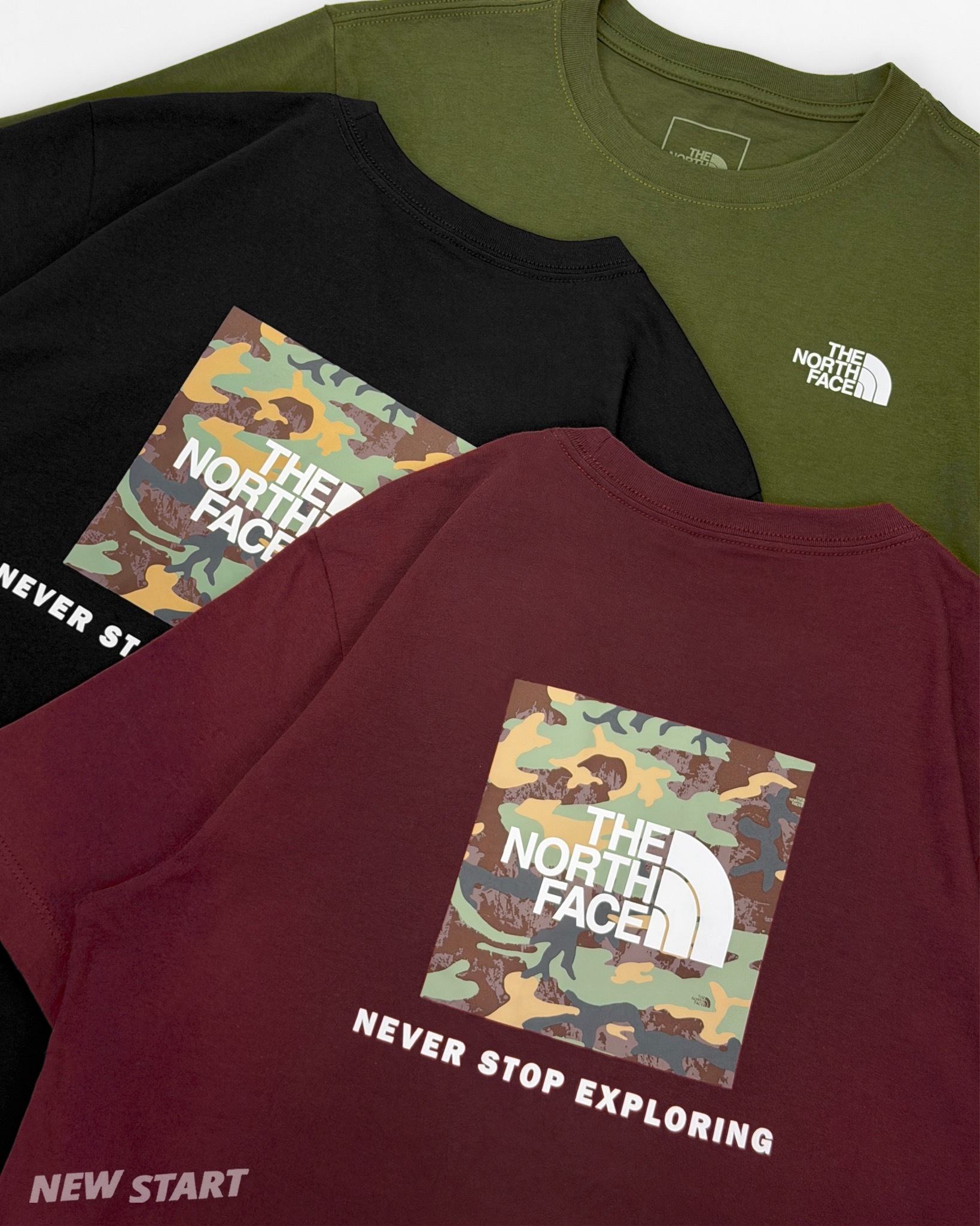 The North Face 北臉 背後迷彩方塊 短袖上衣 短T