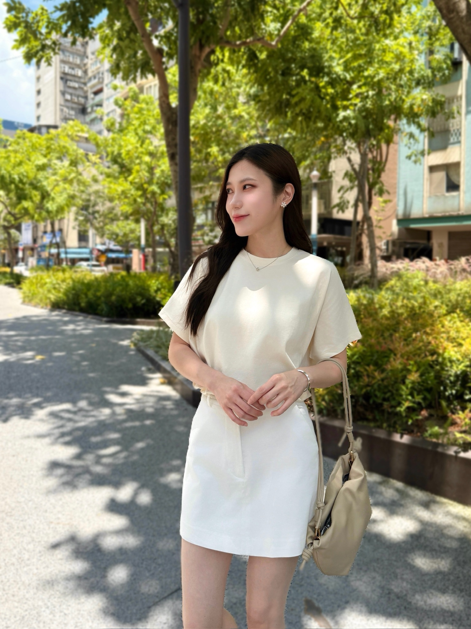 簡約修身褲裙