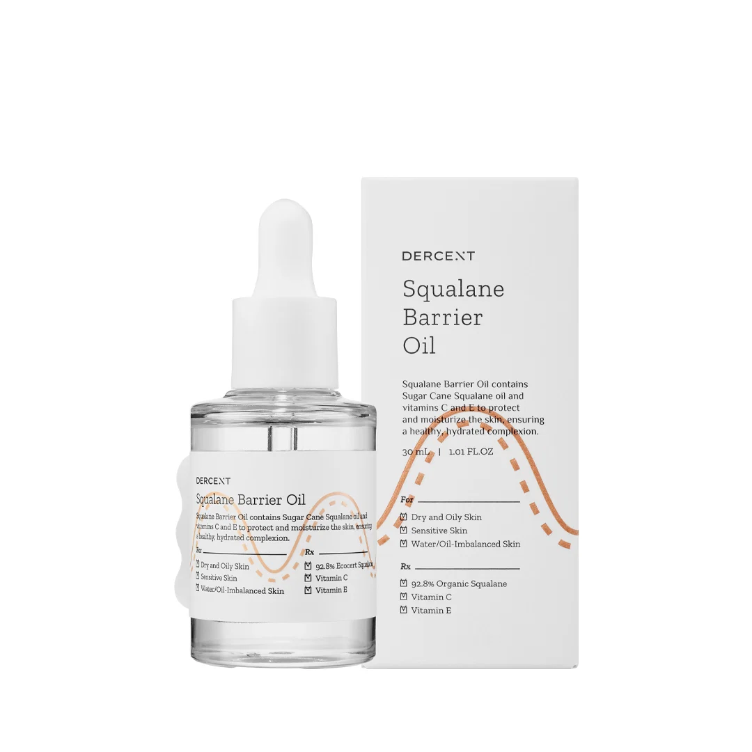 DU110 DERCENT Squalane Barrier Oil 角鯊烷修護精油 30ml *3 (買2送1套裝共3支) EXP:2029-01-26