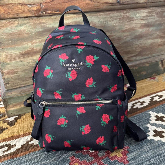 包郵優惠 Kate Spade New York Chelsea Rose Toss Printed Medium Backpack #2608