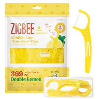 DU199 Zigbee 雙線微米牙線棒 - 雙重薄荷味 (一包369枝、內含便攜盒一個)