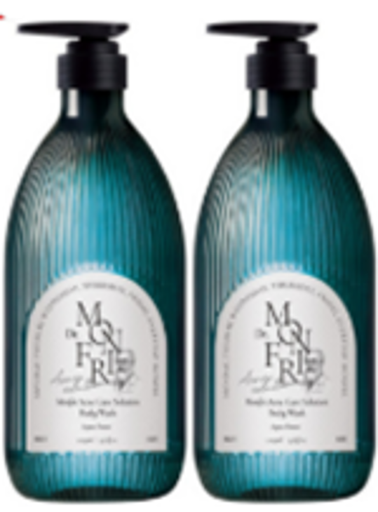 DU190 Monfri 有機精油水療級香氛沐浴露—水之森林香（1059ml×2瓶装） EXP:29.04.12
