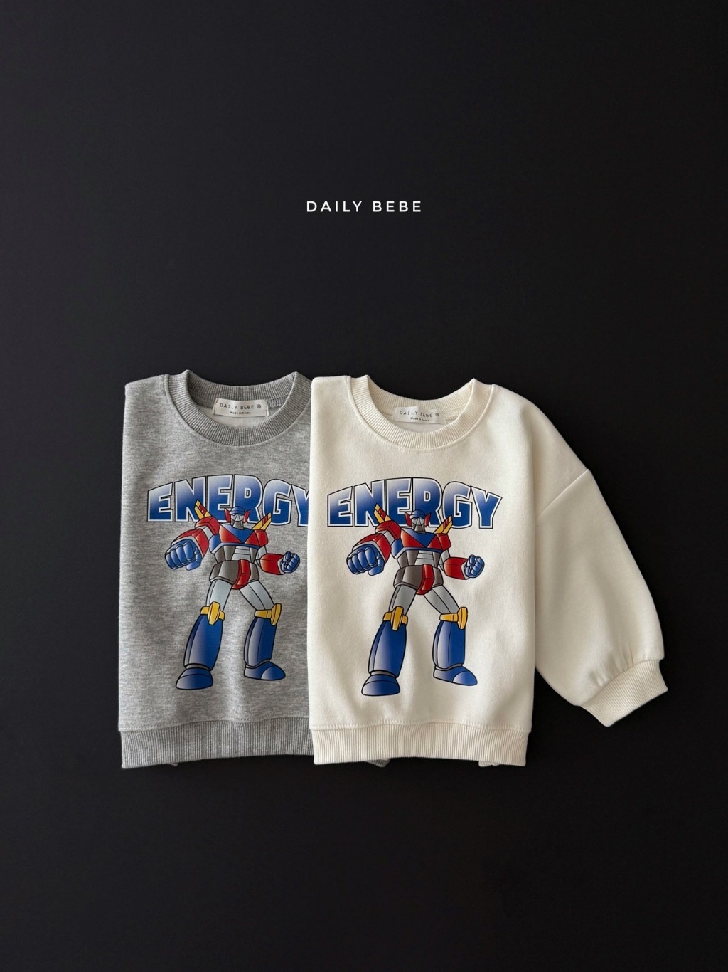 正韓秋Daily Bebe 兩色機器人上衣