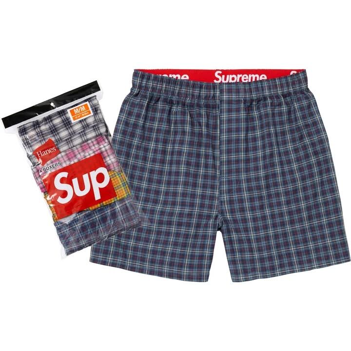 Supreme Hanes Plaid boxers 4pack  26FW 新款格紋內褲 四件組