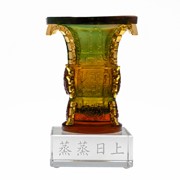 鹿港窯禮品館｜居家開運琉璃推薦 蒸蒸日上吉祥擺飾 提升運勢美化空間