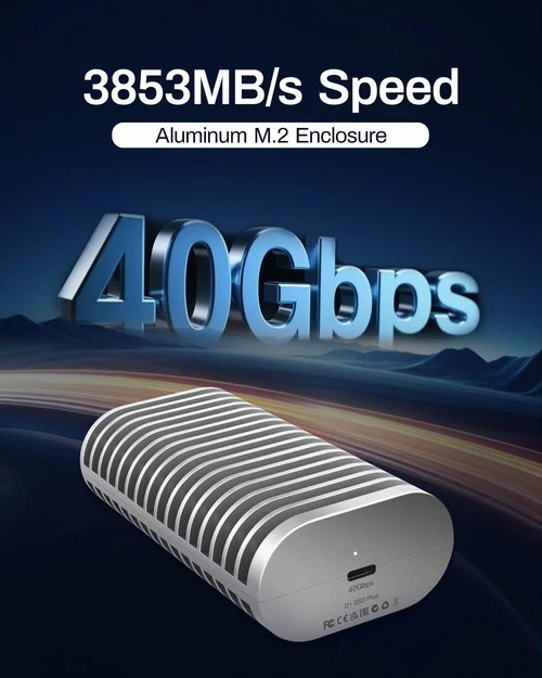 TerraMaster D1SSD+ USB4 40Gbps M.2 SSD Enclosure｜超高速 NVMe SSD 外接盒