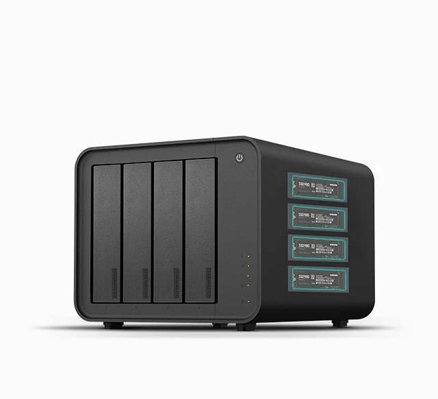 TerraMaster D8H 8-Bay HDD/SSD Enclosure｜4×HDD＋4×M.2 SSD｜USB 3.2 Gen2 10Gbps｜RAID 0/1