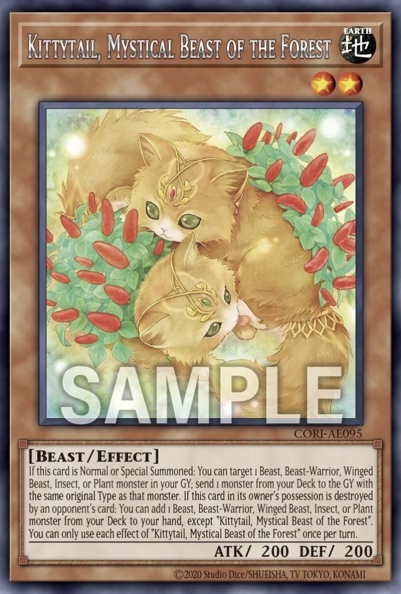 CORI-AE095 Kittytail, Mystical Beast of the Forest  (R)