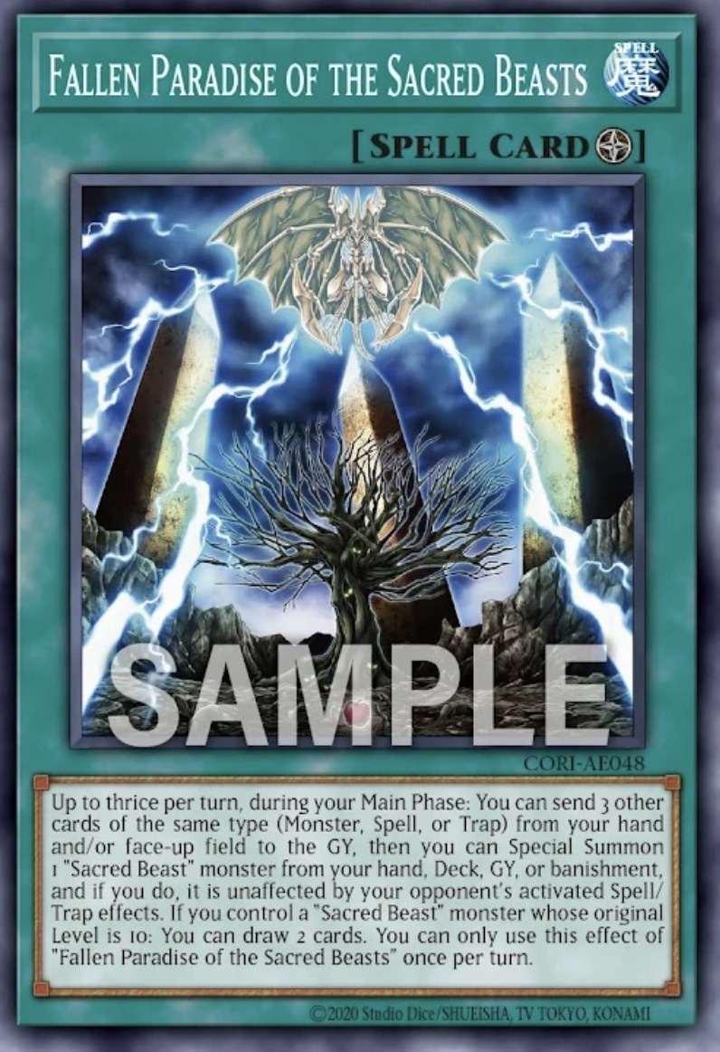 CORI-AE048 Fallen Paradise of the Sacred Beasts (N)