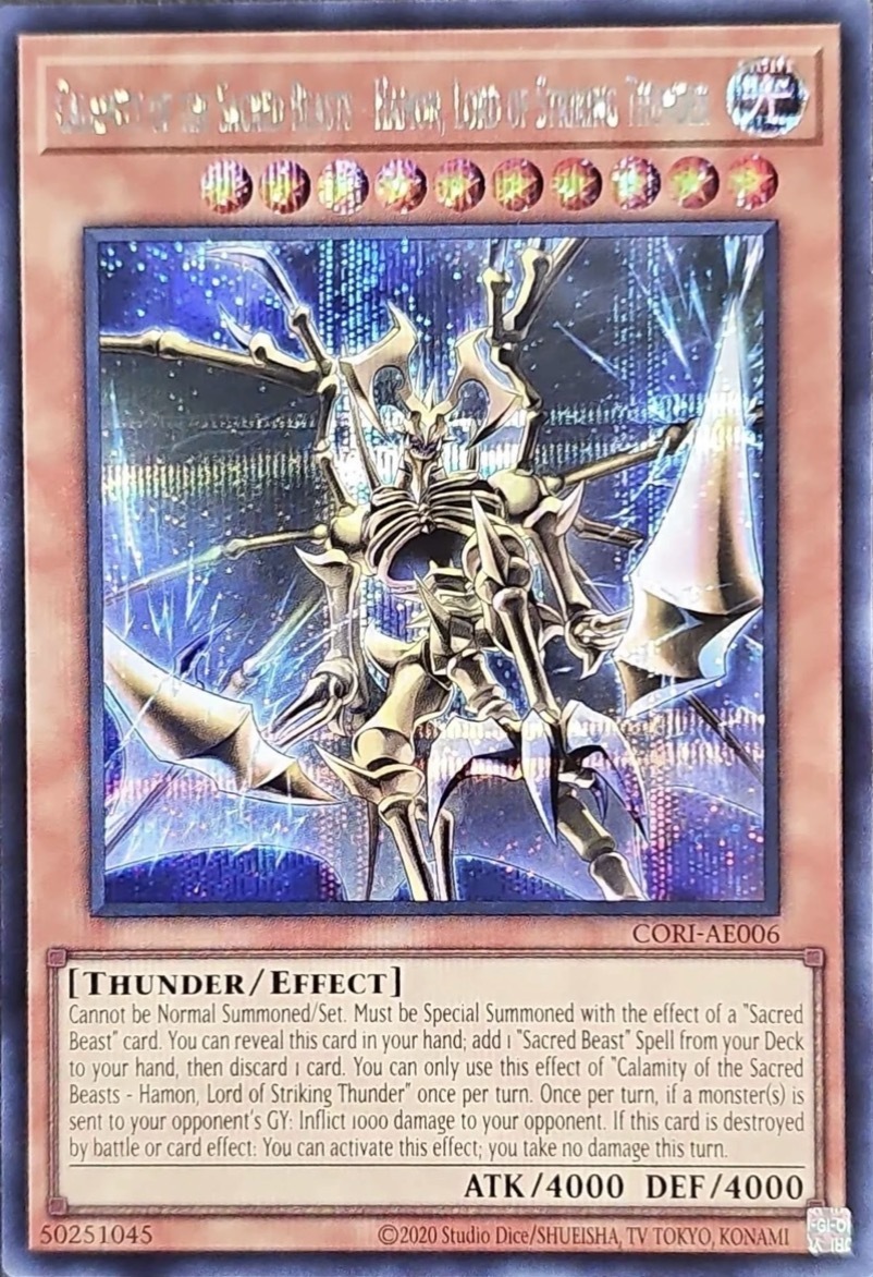 CORI-AE006 Calamity of the Sacred Beasts - Hamon, Lord of Striking Thunder (SE)