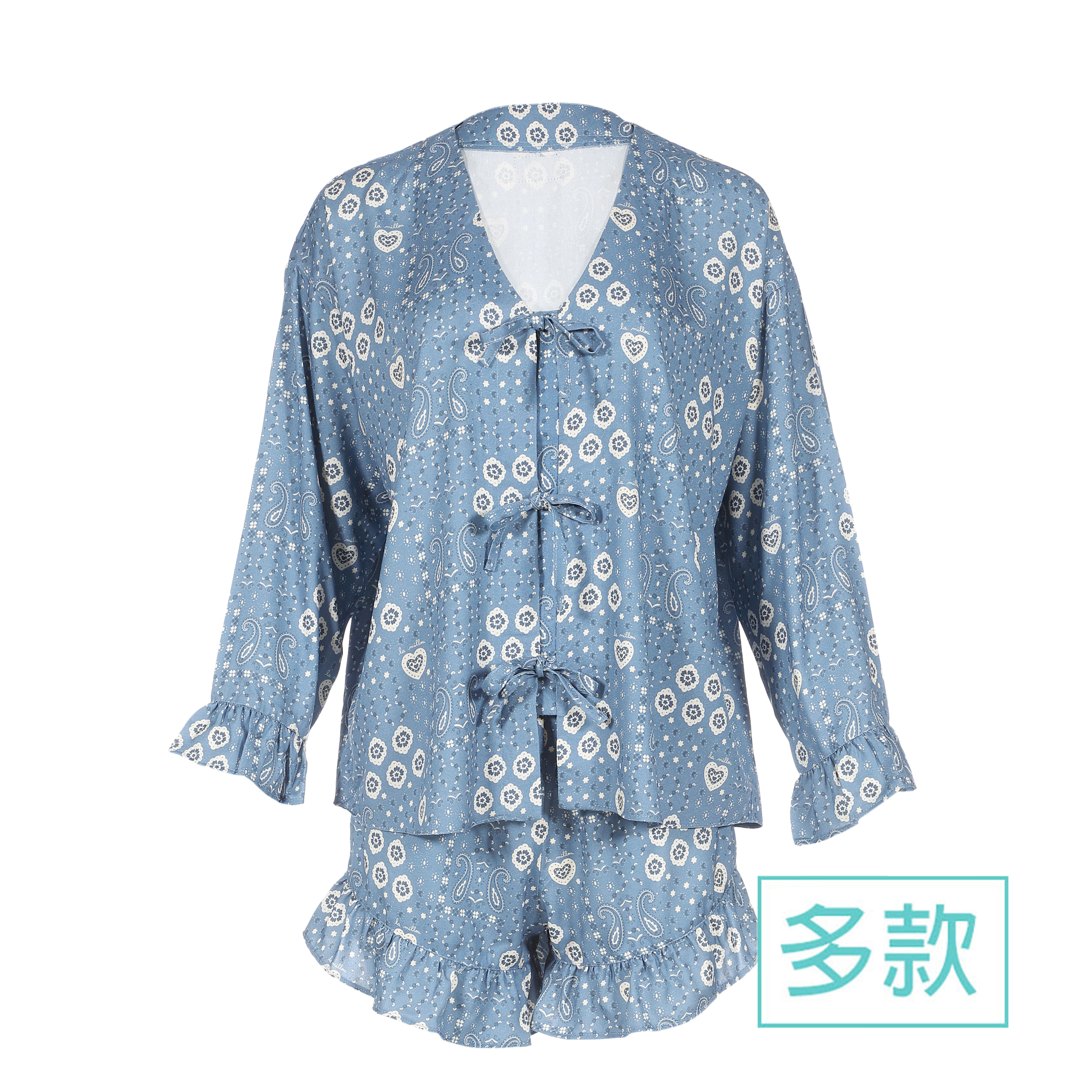 La Millou 100%竹纖涼感睡衣短褲套裝大人款155-165cm｜多款可選