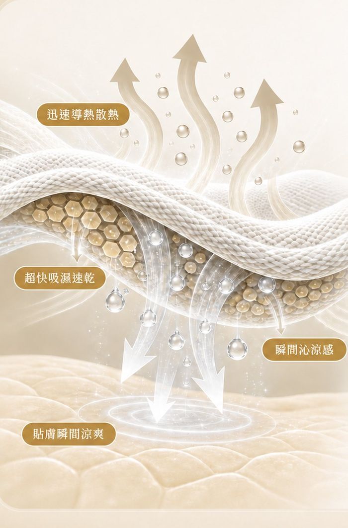 涼感布料 WINCOOL 纖維結構