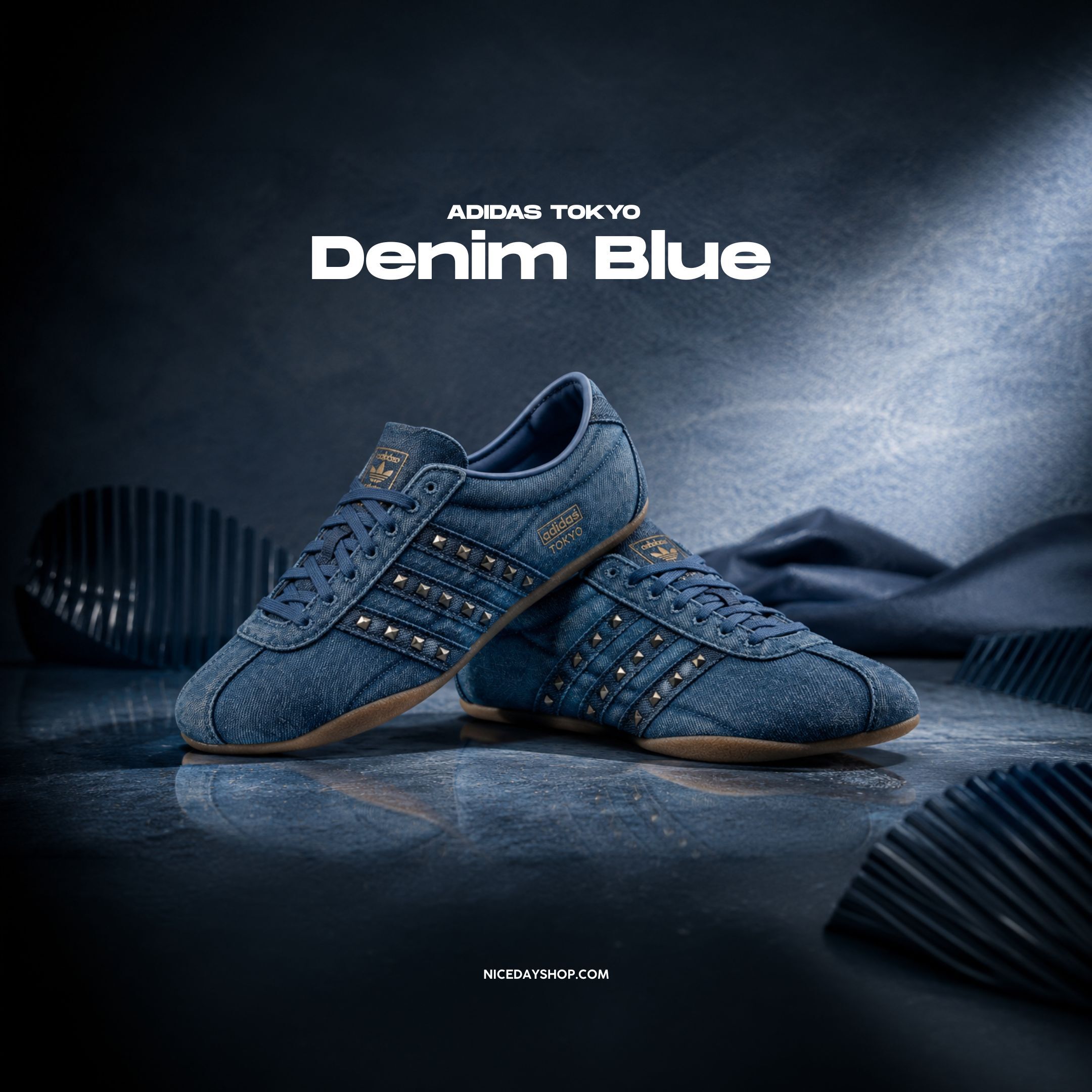 NICEDAY 代購 Adidas Tokyo 'Denim Blue' 丹寧 藍色 深藍 焦糖底 牛仔 德訓鞋 KK2621
