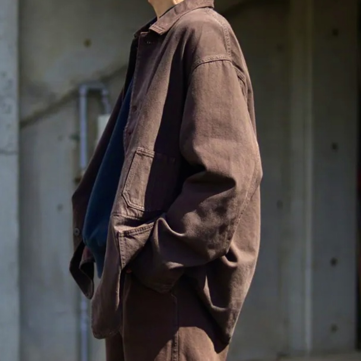 A.PRESSE 2026 A/W VINTAGE DENIM CHORE JACKET (26AAP-01-55) - PRE ORDER ITEM (預訂中)