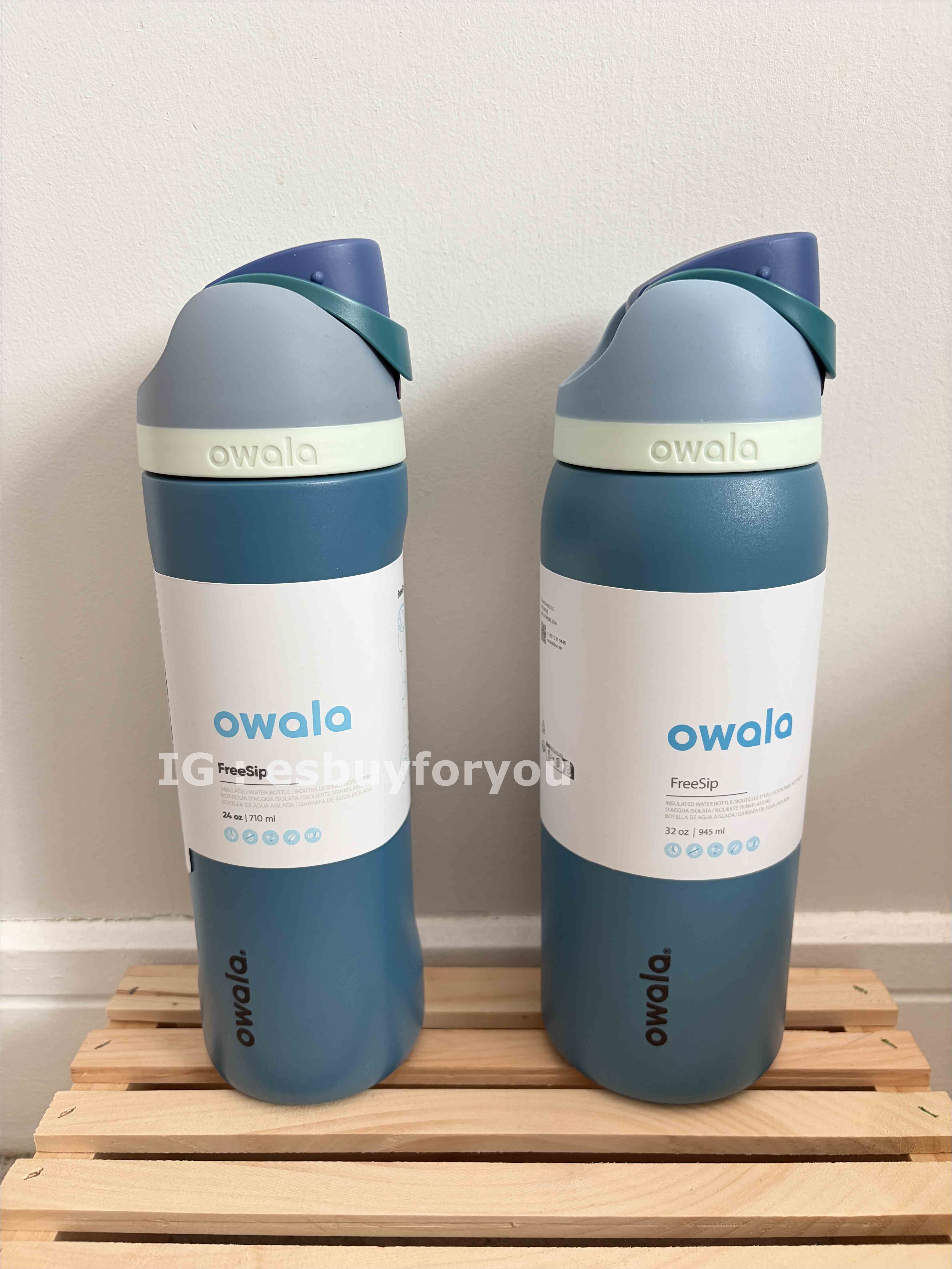 Owala (24/32oz) 不鏽鋼 FreeSip 水壺 (內有吸管)  Denim 牛仔藍
