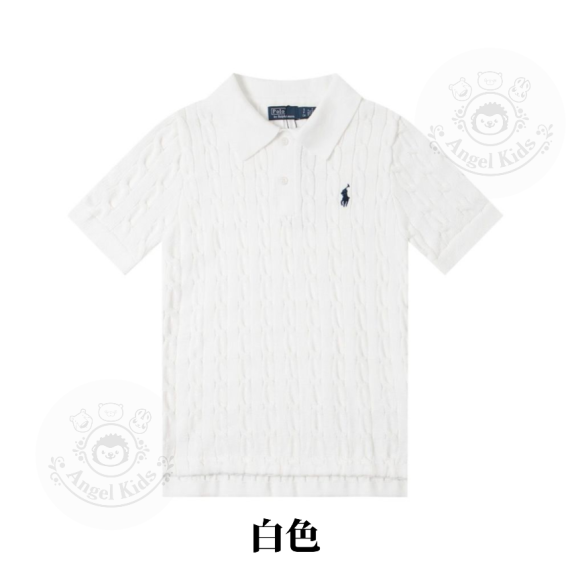 包郵優惠 RL POLO 領口2粒鈕麻花直紋上衣 @2608