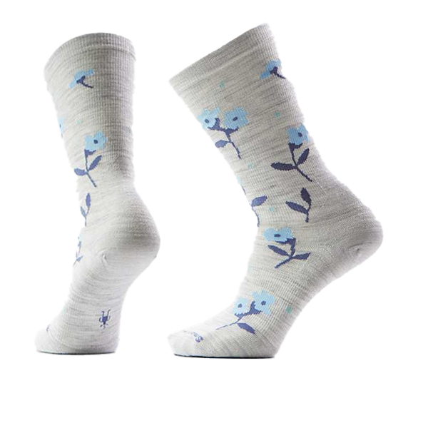 【Smartwool】女日著中長襪-Garden 炭黑色、塵灰色、白色 / SW003043