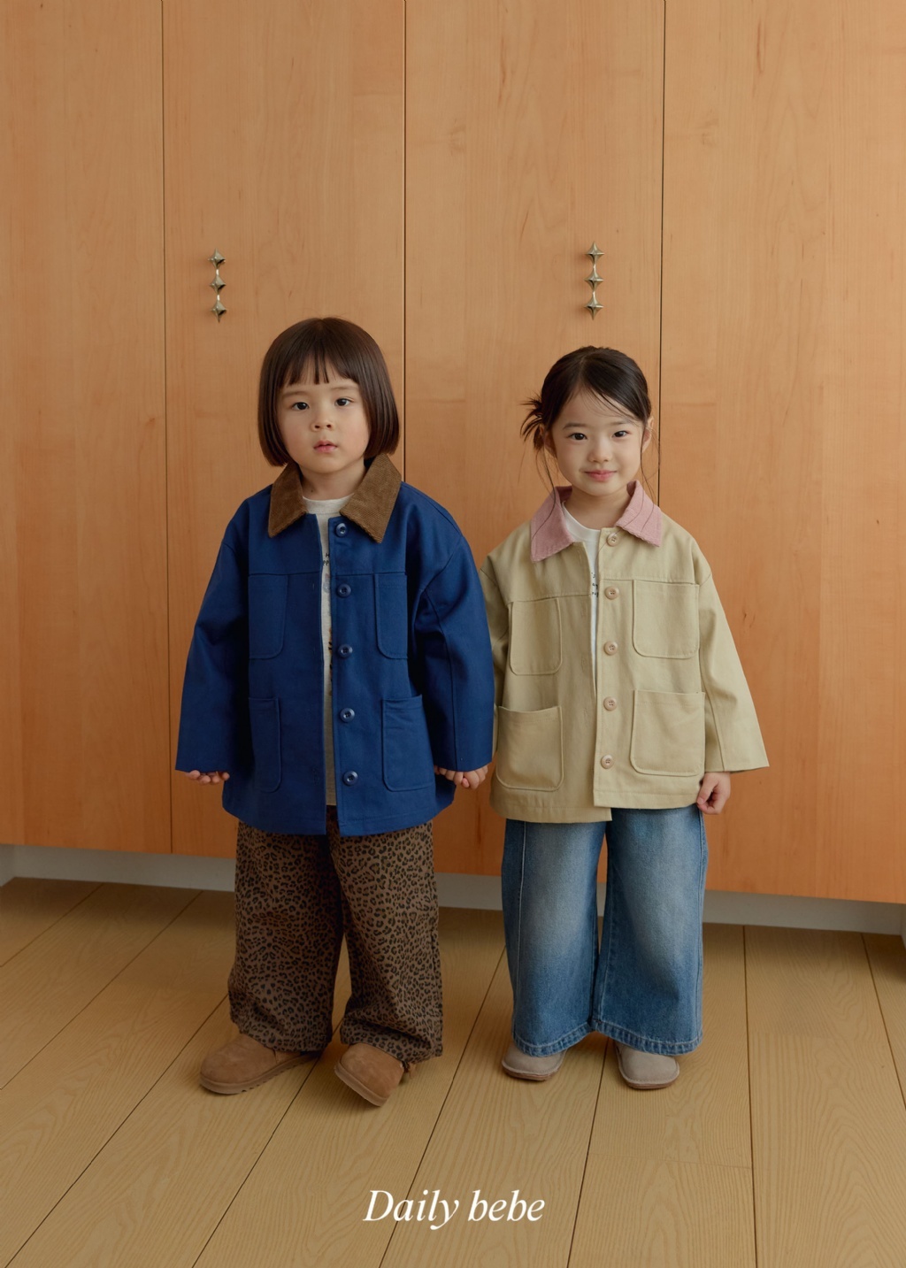 正韓秋Daily Bebe 兩色帥氣工裝外套