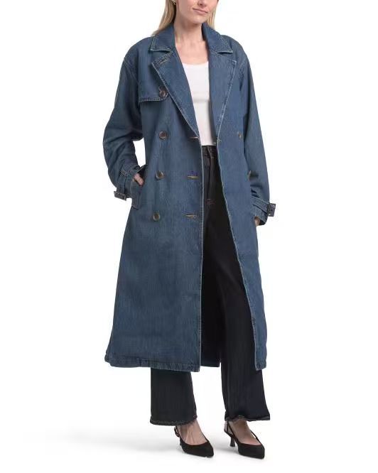【預購】LEVIS H082507 女裝牛仔大衣 (深藍色)